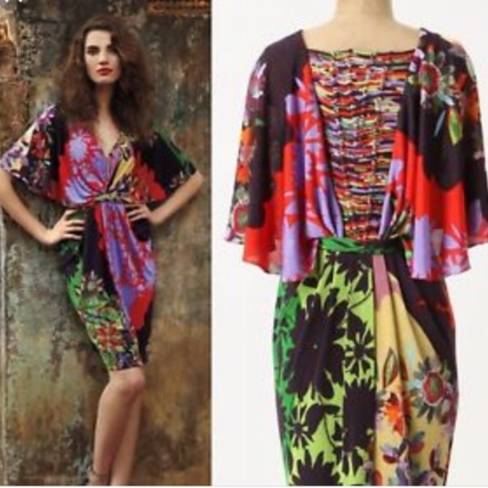 Ranna Gill Floral Batwing Dress